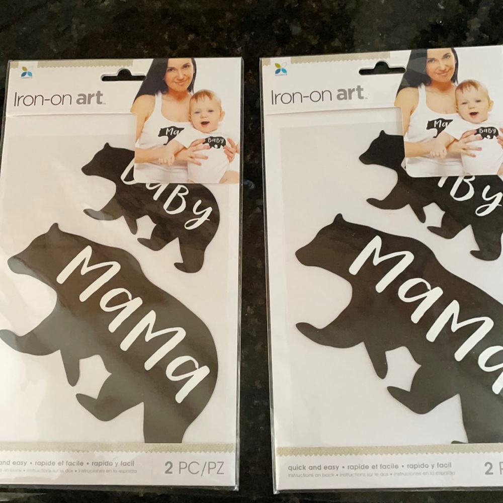 Iron on bear stickers
